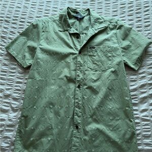 Volcom Light Green Casual Button Down Shirt